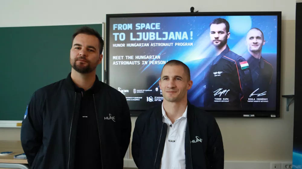 22.04.2026 - Madžarska astronavta Tibor Kapu, Gyula CserenyiStrojna fakultetaFoto:Tomaž Skale