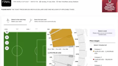 This image from the FIFA Resale/Exchange Marketplace website, Thursday, April 23, 2026, shows the resale asking price for a ticket to the World Cup final soccer match on Sunday, July 26, 2026. (FIFA via AP)