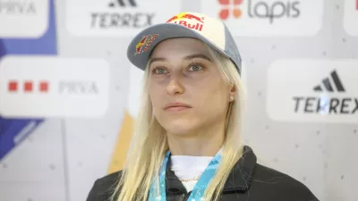 2.10.2025 - planinska zveza - športno plezanje - tiskovna konferenca po svetovnem prvenstvuFoto: Luka Cjuha