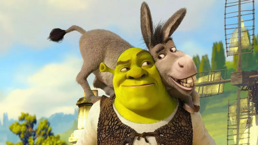SHREK, 2001, directed by ANDREW ADAMSON and VICKY JENSON. Copyright DREAMWORKS.,Image: 1062435698, License: Rights-managed, Restrictions: Editorial use only. No merchandising or book covers. This is a publicly distributed handout. Access rights only, no license of copyright provided., Model Release: no
