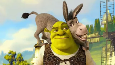 SHREK, 2001, directed by ANDREW ADAMSON and VICKY JENSON. Copyright DREAMWORKS.,Image: 1062435698, License: Rights-managed, Restrictions: Editorial use only. No merchandising or book covers. This is a publicly distributed handout. Access rights only, no license of copyright provided., Model Release: no
