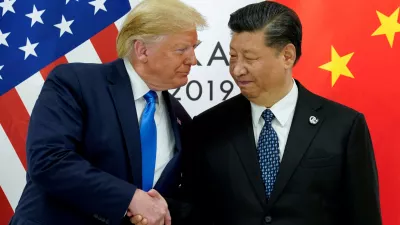 FILE PHOTO: FILE PHOTO: U.S. President Donald Trump meets with China's President Xi Jinping at the start of their bilateral meeting at the G20 leaders summit in Osaka, Japan, June 29, 2019. REUTERS/Kevin Lamarque/File Photo/File Photo