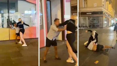 2. maja ponoči je mladenka sredi ulice napadla državljana Filipinov. 