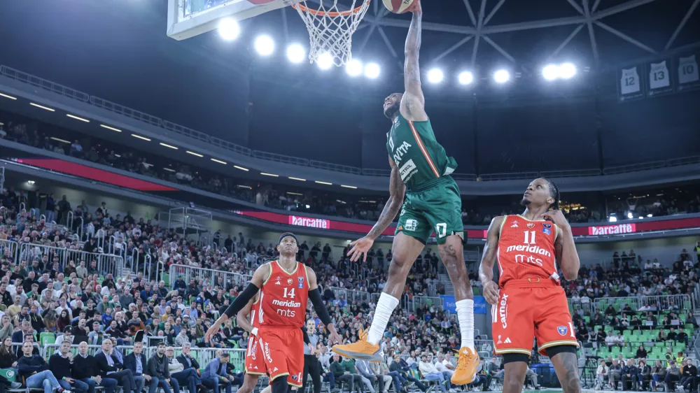 Dewayne Stewart- 12.05.2026 - ko&scaron;arka - liga ABA - Olimpija: Crvena zvezda//FOTO: Jaka Gasar