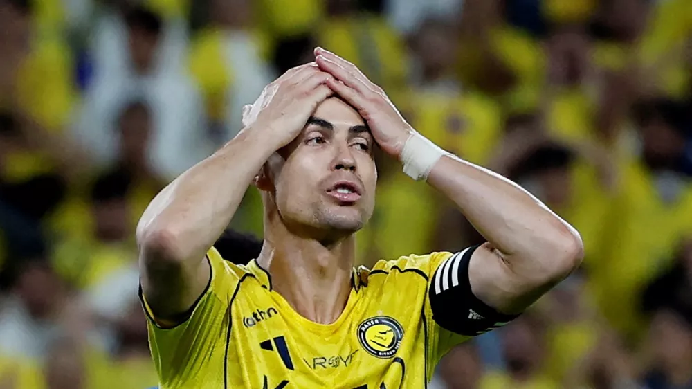 Soccer Football - Saudi Pro League - Al Nassr v Al Hilal - Al Awwal Park, Riyadh, Saudi Arabia - May 12, 2026 Al Nassr's Cristiano Ronaldo reacts REUTERS/Hamad I Mohammed   TPX IMAGES OF THE DAY