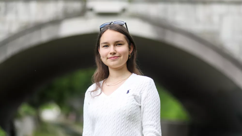 - 19.05.2026. - Ekatarina Chizhova, mlada dijakinja Bežigrajske gimnazije, ki je postala svetovna matematična prvakinja.//FOTO: Bojan Velikonja / Foto: Bojan Velikonja