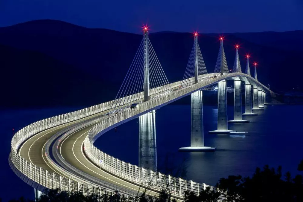 25.07.2022., Zagreb - Peljeski most, najveci infrastrukturni projekt u novijoj hrvatskoj povijesti 26. srpnja ce biti pusten u promet. Photo: Igor Kralj/PIXSELL