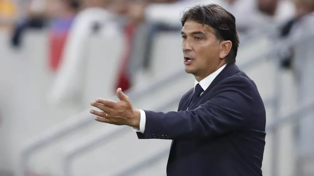 Soccer Football - World Cup - UEFA Qualifiers - Group H - Slovakia v Croatia - Tehelne pole, Bratislava, Slovakia - September 4, 2021 Croatia coach Zlatko Dalic reacts REUTERS/David W Cerny
