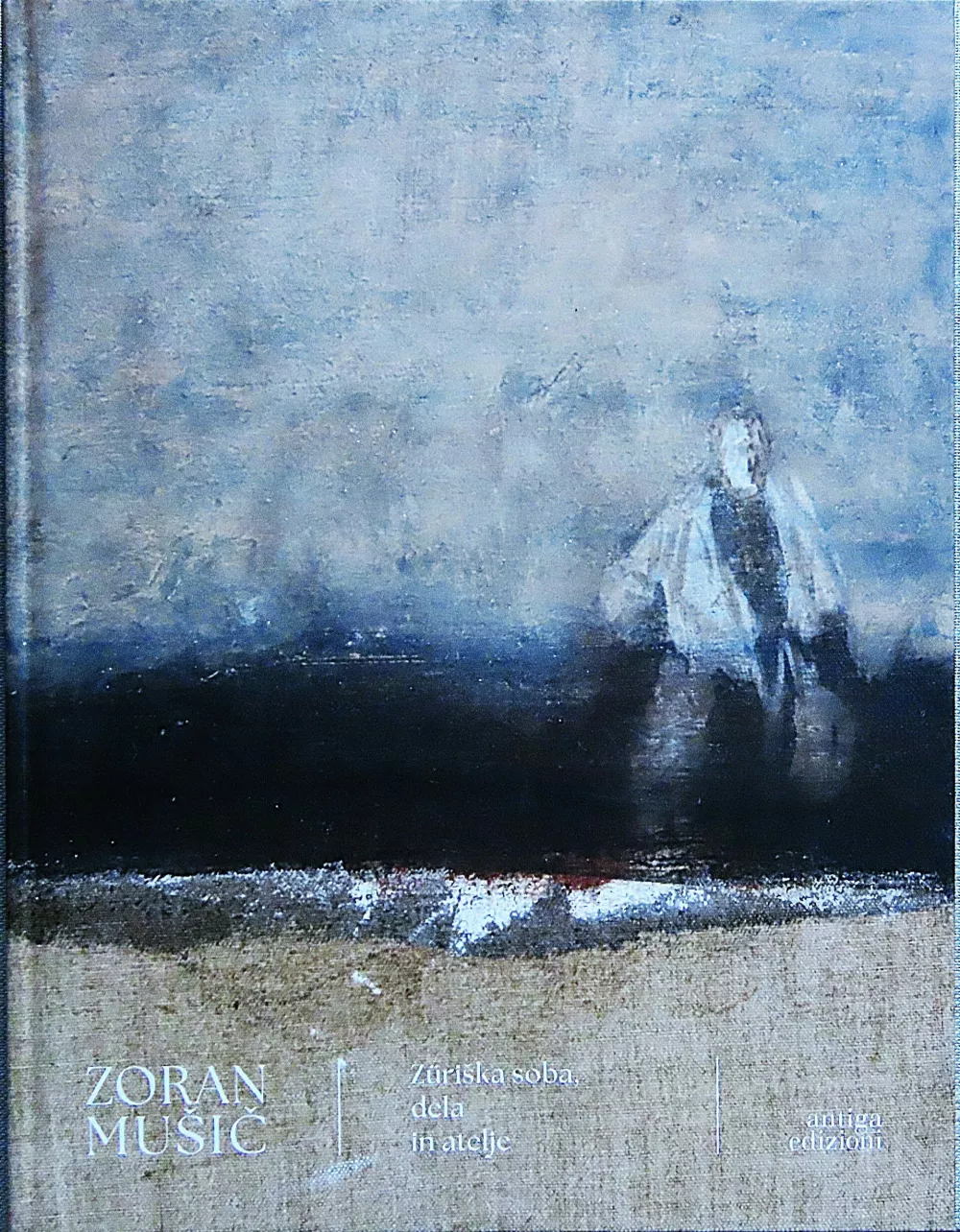Naslovnica strokovne monografije Zoran Mu&scaron;ič: Zuri&scaron;ka soba, dela, atelje F arhiv G. C. Z.
