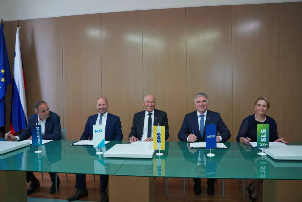 Podpis koalicijske pogodbe, 21. 5. 2026, Foto: NSi