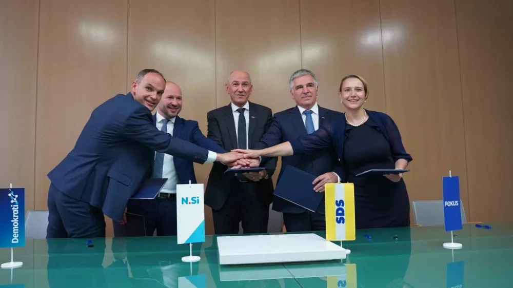 Podpis koalicijske pogodbe, 21. 5. 2026, Foto: NSi
