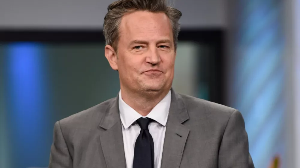 FILE - Actor Matthew Perry participates in the BUILD Speaker Series to discuss the mini-series "The Kennedys After Camelot" in New York, March 30, 2017. (Photo by Evan Agostini/Invision/AP, File)