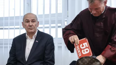 Franci Matoz, Janez Jan&scaron;a- 15.04.2025 - sojenje Janezu Jan&scaron;i v zadevi Trenta v Celju//FOTO: Jaka Gasar