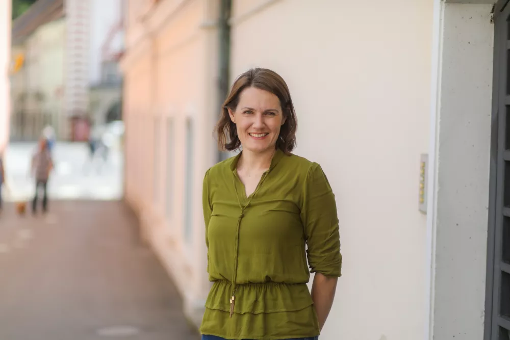 20.05.2026. - Mojca Volkar Trobel&scaron;ek, učiteljica leta 2026. Učiteljica slovenskega jezika na Osnovni &scaron;oli Stranje.//FOTO: Bojan Velikonja / Foto: Bojan Velikonja