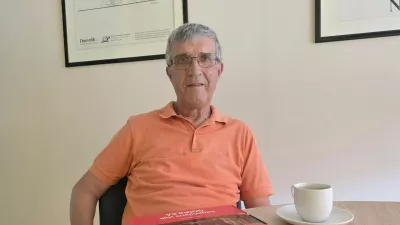Dr. Josip Orbanić, strokovnjak za železni&scaron;ko tehnologijo in vlake, publicist, Legendarni vlak gomulka / Foto: Katja Gle&scaron;čič 