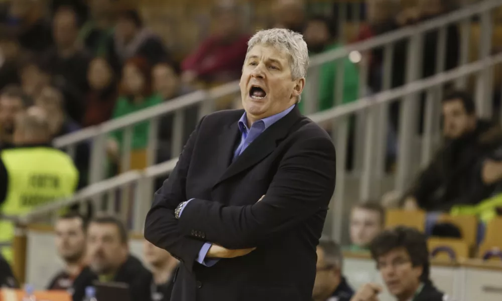 trener KK Zlatorog Ale&scaron; Pipan- ko&scaron;arka - Olimpija: Zlatorog, pokal Spar, četrtfinale, povratna tekma///FOTO: Jaka Gasar