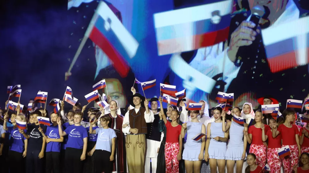 24.6.2026 - proslava dan državnosti 2026 - državna slovesnost ob 35. obletnici razglasitve samostojnosti in neodvisnosti RS, slavnostna govornika bosta predsednica republike Nata&scaron;a Pirc Musar in predsednik vlade Janez Jan&scaron;a; Trg republikeFoto: Luka Cjuha