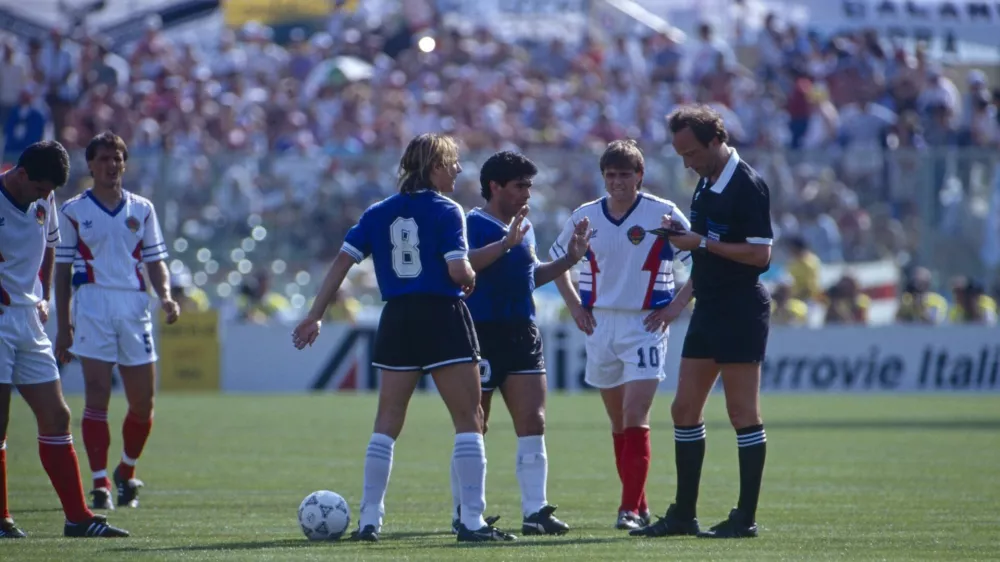 sp 1990, diego maradona, jugoslavija, argentina, nogomet