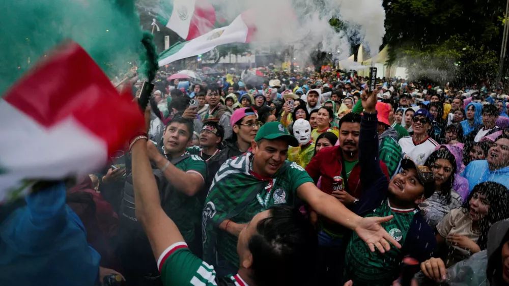 Soccer Football - FIFA World Cup 2026 - Round of 32 - Mexico v Ecuador - Mexico City, Mexico - June 30, 2026 Supporters gather before the game REUTERS/Armando Vega