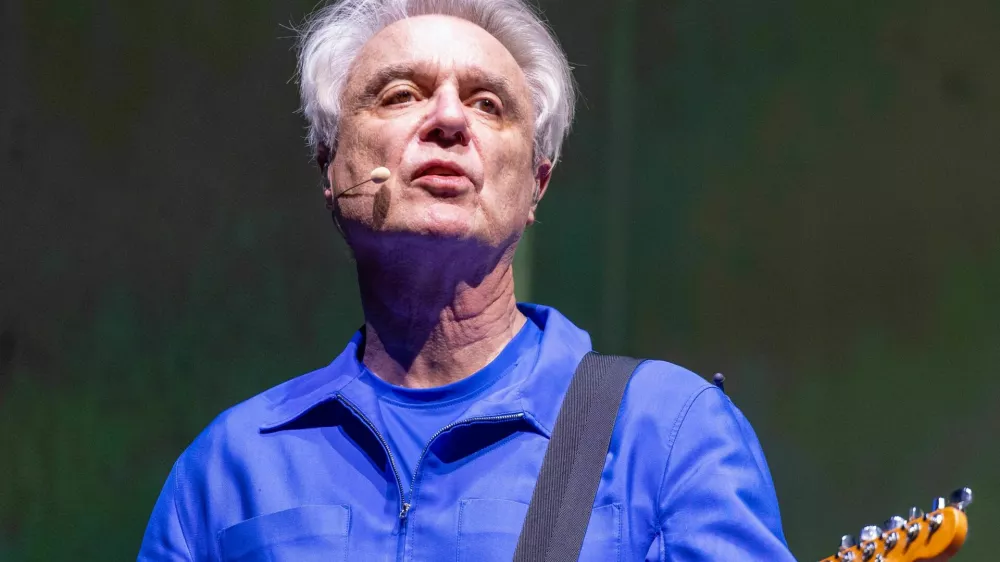 April 18, 2026, Indio, California, USA: DAVID BYRNE during Coachella Valley Music and Arts Festival at Empire Polo Club. (Credit Image: &copy; Daniel DeSlover/ZUMA Press Wire)