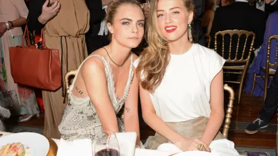 CAP D'ANTIBES, FRANCE - MAY 20: Cara Delevingne (L) and Amber Heard attend the de Grisogono 'Fatale In Cannes' party during the 67th Cannes Film Festival at Hotel du Cap-Eden-Roc on May 20, 2014 in Cap d'Antibes, France. (Photo by David M. Benett/Getty Images)