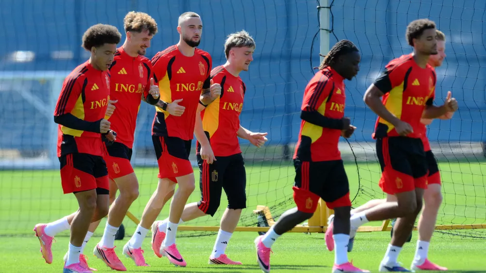 Soccer Football - FIFA World Cup 2026 - Belgium Training - Seattle Sounders FC Performance Centre and Clubhouse, Renton, Washington, U.S. - July 7, 2026 Belgium players during training IMAGN IMAGES via Reuters/Steven Bisig