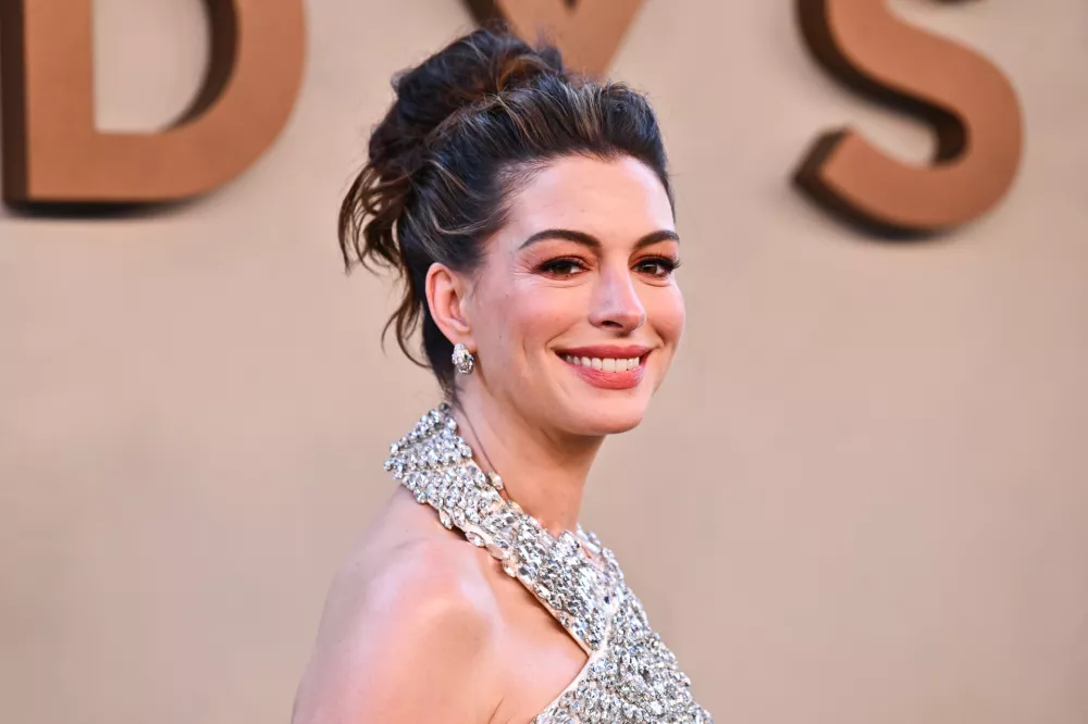 Anne Hathaway attends the premiere of "The Odyssey" at AMC Lincoln Square on Tuesday, July 14, 2026, in New York. (Photo by Evan Agostini/Invision/AP)
