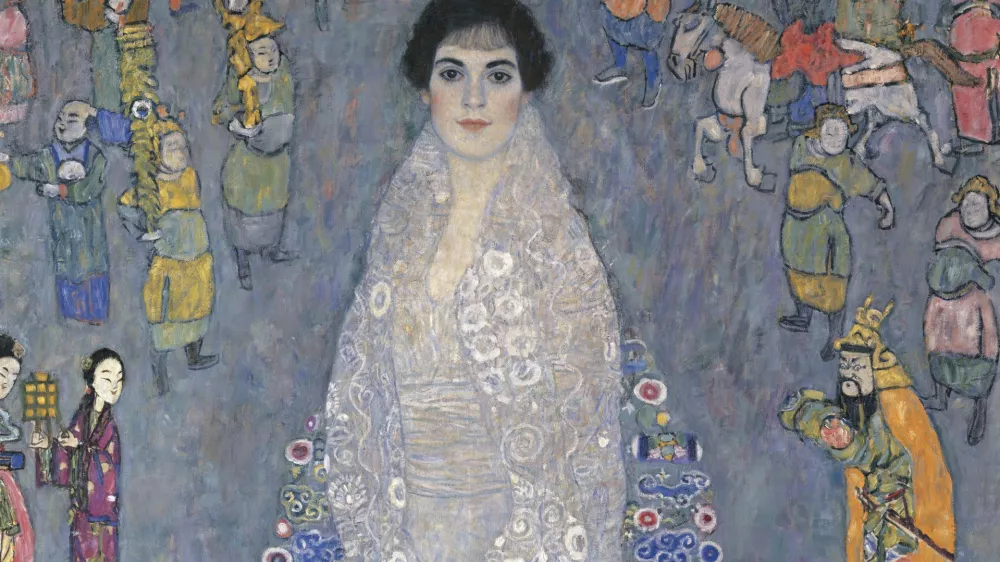 This image provided by Sotheby's shows Gustav Klimt's "Bildnis Elisabeth Lederer" (Portrait of Elisabeth Lederer), which sold for $236.4 million at auction Tuesday, Nov. 18, 2025, in New York. (Sotheby's via AP)