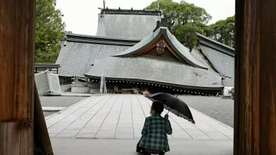The collapsed worship hall of Yatshushiro Shrine after an earthquake with a magnitude of 7.1 struck Japan's southern Kumamoto prefecture, in Yatsushiro City, Kumamoto Prefecture, Japan, July 29, 2026. Kyodo/via REUTERS ATTENTION EDITORS - THIS IMAGE HAS BEEN SUPPLIED BY A THIRD PARTY. MANDATORY CREDIT. JAPAN OUT. NO COMMERCIAL OR EDITORIAL SALES IN JAPAN.   TPX IMAGES OF THE DAY