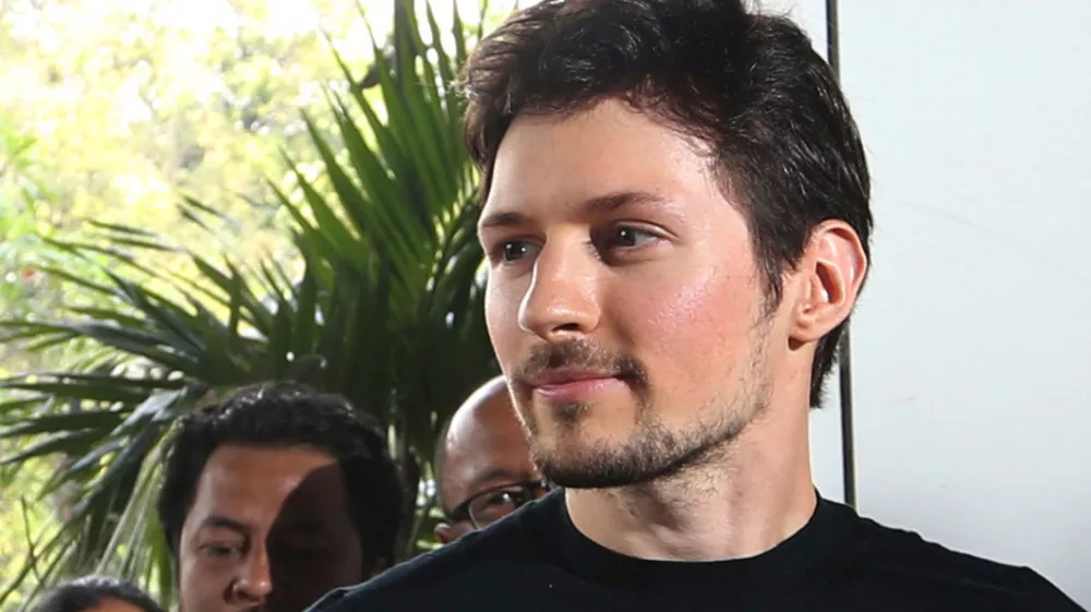 FILE - Telegram co-founder Pavel Durov appears at an event on Aug. 1, 2017 in Jakarta, Indonesia. (AP Photo/Tatan Syuflana, File)