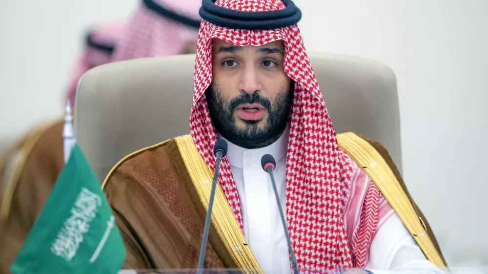 This handout picture provided by the Saudi Press Agency SPA on July 19, 2023 shows Saudi Crown Prince Mohammed bin Salman speaking during GCC-Central Asia Summit in Jeddah.,Image: 790417573, License: Rights-managed, Restrictions: RESTRICTED TO EDITORIAL USE - MANDATORY CREDIT "AFP PHOTO / SPA" - NO MARKETING NO ADVERTISING CAMPAIGNS - DISTRIBUTED AS A SERVICE TO CLIENTS, ***HANDOUT image or SOCIAL MEDIA IMAGE or FILMSTILL for EDITORIAL USE ONLY! * Please note: Fees charged by Profimedia are for the Profimedia's services only, and do not, nor are they intended to, convey to the user any ownership of Copyright or License in the material. Profimedia does not claim any ownership including but not limited to Copyright or License in the attached material. By publishing this material you (the user) expressly agree to indemnify and to hold Profimedia and its directors, shareholders and employees harmless from any loss, claims, damages, demands, expenses (including legal fees), or any causes of action or allegation against Profimedia arising out of or connected in any way with publication of the material. Profimedia does not claim any copyright or license in the attached materials. Any downloading fees charged by Profimedia are for Profimedia's services only. * Handling Fee Only ***, Model Release: no 