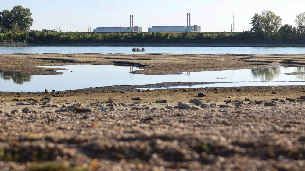 The MVM Paks Nuclear Power Plant, which had to close its Reactor 3 due to extremely low water levels on the Danube River, is seen in Paks, Hungary, Wednesday July 29, 2026. (Daniel Kiss)