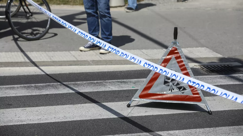 05.06.2025 - Simbolična fotografija Policija - prometna nesreča - policijski trakFoto: Luka Cjuha