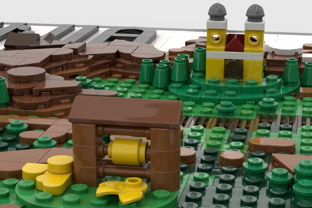 Jan Bertoncelj, lego 3D relief zemljevid slovenije / Foto: Jan Bertoncelj
