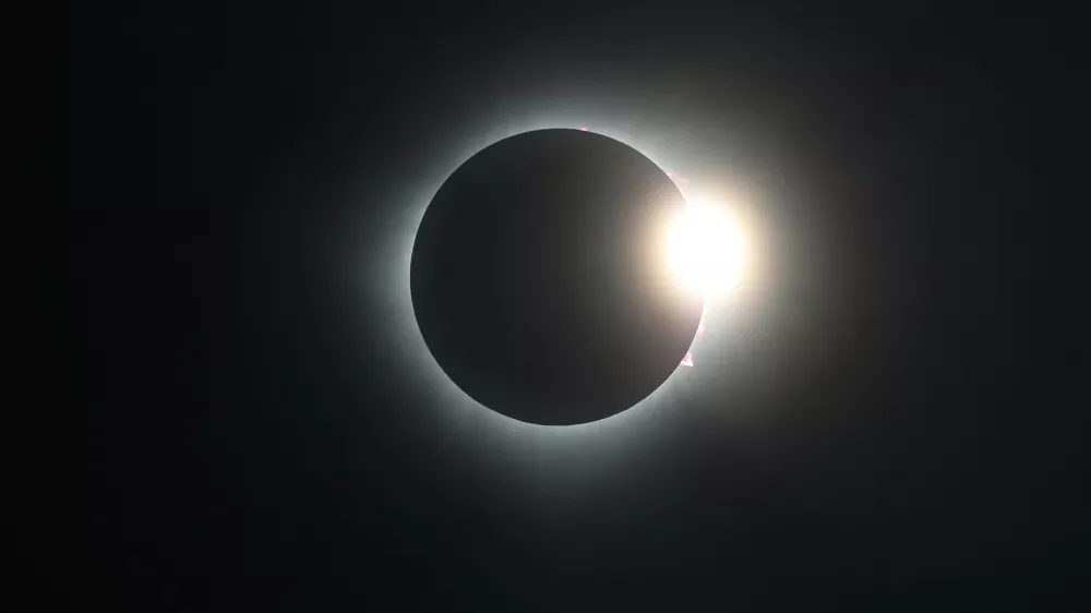 A solar eclipse is seen from Mazatlan, Mexico April 8, 2024. REUTERS/Henry Romero