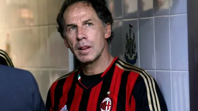 FILE PHOTO: Football - Newcastle United Legends v AC Milan Legends - Steve Harper 20 Years Charity Match - St James' Park, Newcastle, Britain - September 11, 2013 AC Milan Legends' Franco Baresi makes his way to the pitch Mandatory Credit: Action Images / Craig Brough/File Photo EDITORIAL USE ONLY.