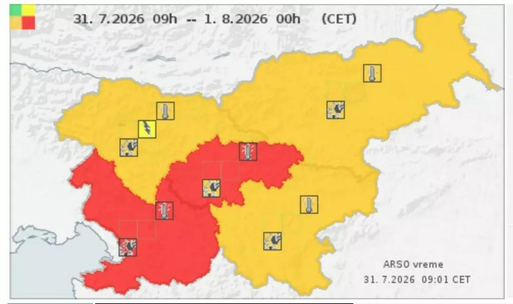 rdeči alarm 31.7.