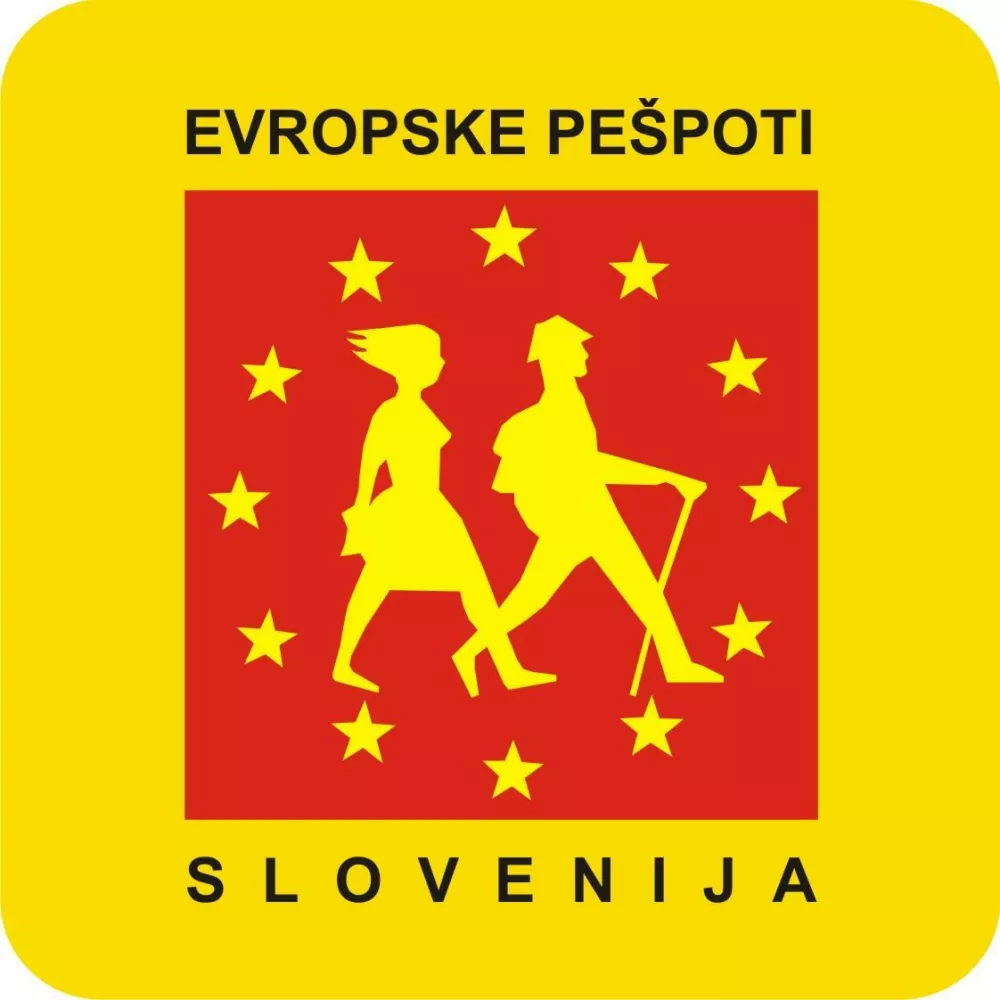 evropske pe&scaron;poti znak / Foto: Keops
