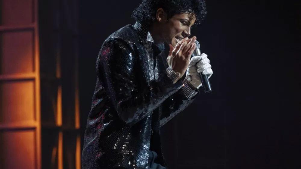 Jaafar Jackson as Michael Jackson in Michael. Photo Credit: Glen Wilson