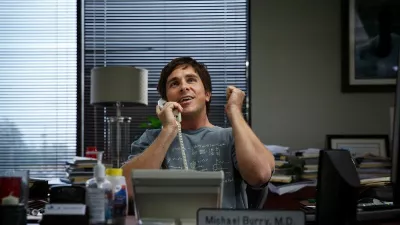 Christian Bale plays Michael Burry in The Big Short from Paramount Pictures and Regency Enterprises
