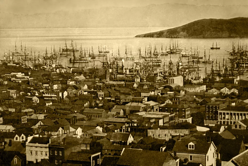 Pristani&scaron;če v San Franciscu okoli leta 1850 / Foto: Wikipedija