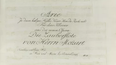First Artaria edition of Die Zauberfl&ouml;te by W.A. Mozart, 1791-1792. Private Collection.,Image: 560804830, License: Rights-managed, Restrictions:, Model Release: no / Foto: Profimedia