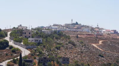 Jewish settlement of Shilo in the Israeli-occupied West Bank as seen from the Palestinian village of Jalud July 2, 2026. REUTERS/Ali Sawafta