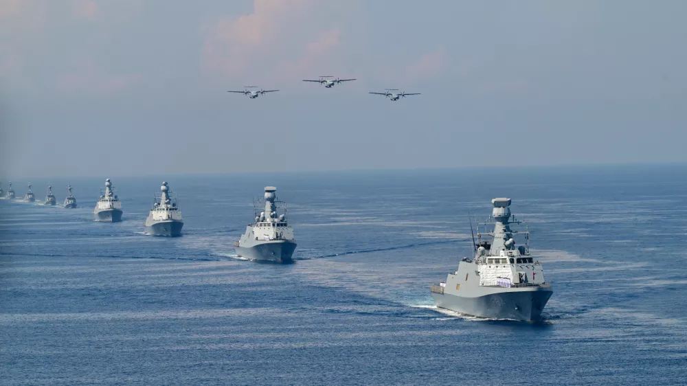 ANTALYA, TURKIYE - JUNE 11: A view from the Distinguished Observer Day activities of the 'Denizkurdu-2/2026' (Sea Wolf) Exercise, conducted under the operational command of the Turkish Naval Forces, held in the Gulf of Antalya, Turkiye on June 11, 2026. Organized by the Turkish Naval Forces Command across the Black Sea, Sea of Marmara, Aegean Sea, and Eastern Mediterranean, the comprehensive exercise saw the participation of 125 naval assets, 60 aircraft, and 18,000 personnel from the Army, Navy, Air Force, Gendarmerie General Command, Coast Guard Command, and Special Forces Command. Orhan Cicek / AnadoluNo Use USA No use UK No use Canada No use France No use Japan No use Italy No use Australia No use Spain No use Belgium No use Korea No use South Africa No use Hong Kong No use New Zealand No use Turkey