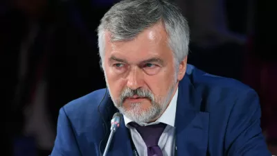 5905766 06.06.2019 Chief economist of Vnesheconombank Andrei Klepach listens during the "Banking Sphere. New Opportunities For Interaction In Industrial And Financial Spheres In The Context Of The Russian-Сhinese Integrated Energy Cooperation" session during the St. Petersburg International Economic Forum (SPIEF) at ExpoForum Convention and Exhibition Centre in St. Petersburg, Russia.,Image: 443924794, License: Rights-managed, Restrictions: Editors' note: THIS IMAGE IS PROVIDED BY RUSSIAN STATE-OWNED AGENCY SPUTNIK., Model Release: no 