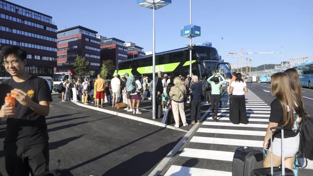 24.8.2026 - nova začasna avtobusna postaja ljubljanaFoto: Luka Cjuha