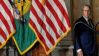 Treasury Secretary Scott Bessent arrives to speak at a news conference, Monday, Aug. 24, 2026, at the Treasury Department in Washington. (AP Photo/Julia Demaree Nikhinson)