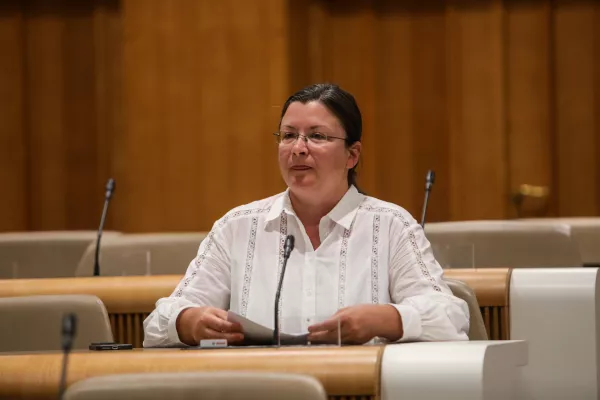 - Katja KOkot, poslanka Resni.ca,- 01.06.2026. - Zasli&scaron;anja kandidatov za ministre 4. vleda Janeza Jan&scaron;e pred parlamentarnimi odbori v DZ RS.//FOTO: Bojan Velikonja