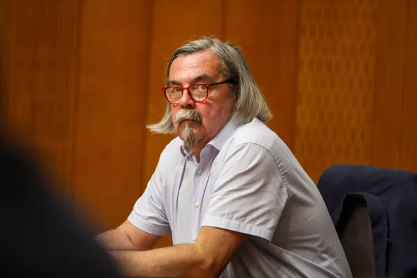 - Vladimir &Scaron;ega, poslanec Levica Vesna,- 01.06.2026. - Zasli&scaron;anja kandidatov za ministre 4. vleda Janeza Jan&scaron;e pred parlamentarnimi odbori v DZ RS.//FOTO: Bojan Velikonja