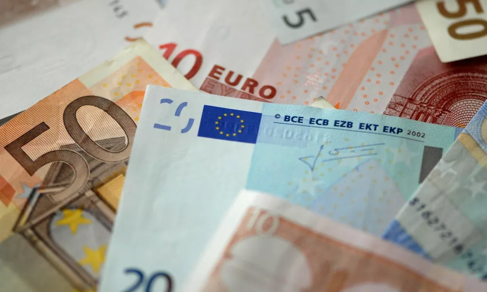 FILE PHOTO - Euros. UK households are sitting on more than two billion pounds in foreign currency - leftover from old holidays.Each home has &pound;97.74 in unused holiday money, sitting in cupboards, drawers and suitcases.And across the nation's 27.6 million households, this equates to a whopping &pound;2,697,624,000.On average, the leftover euros, dollars, yen and more have been collecting dust for three years.However, the research of 2,000 adults commissioned by M&S Bank found one in 10 have hung on to the currency for a decade or more. Four in 10 reckon admit they have money lying around for so long it's probably no longer even in use.Paul Stokes, head of products at M&S Bank, said: "With most families taking their holidays over the summer, now is the most likely time to have forgotten foreign currency lying around the house.useful one day.,Image: 485446192, License: Rights-managed, Restrictions: This image hereby disclosed to your organisation is so disclosed on the condition that your organisation will take all steps necessary to ensure that any identifiable personal data is processed in full compliance with the Data Protection Act 2018follow us on twitter - @swnsbrowse our website - swns.comemail pix@swns.com, Model Release: no
